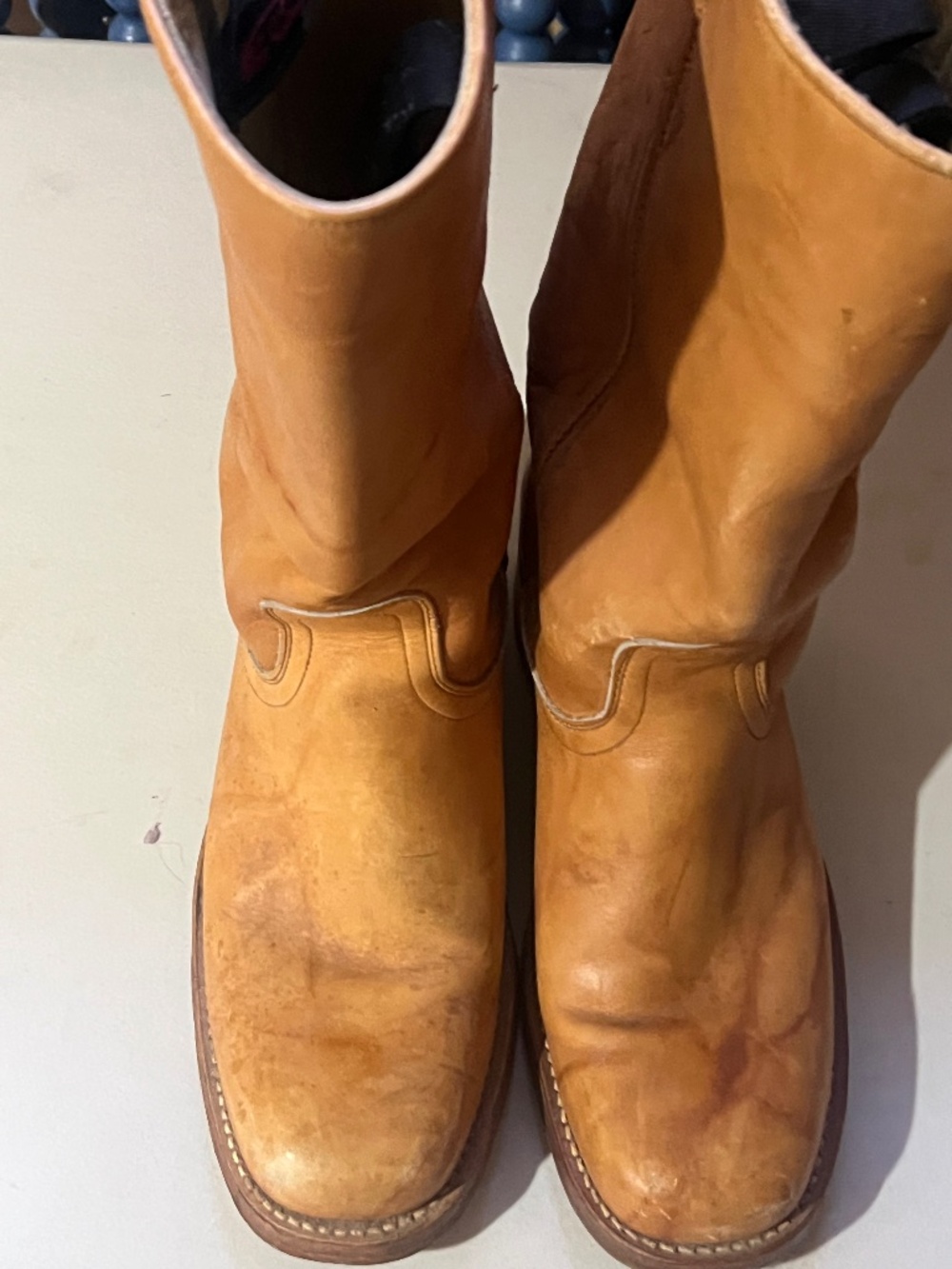 Vintage 1970s Dingo Acme Leather Campus Boots - Men's Size 10D